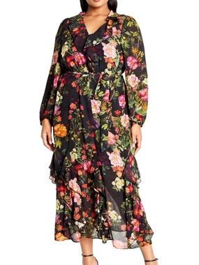 City Chic Women's Plus Size Maxi Dress - Bridgette Print